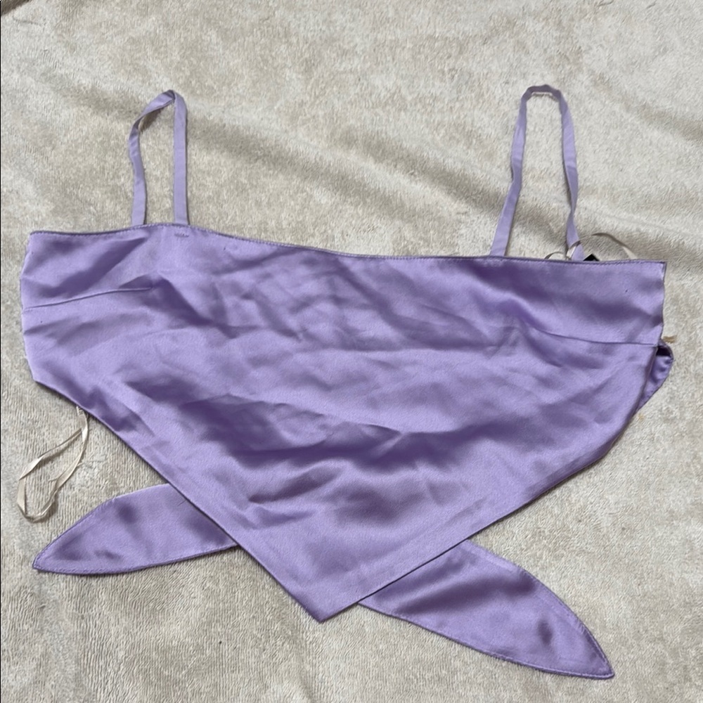 3/$18 Forever 21 Lilac Satin crop Top
